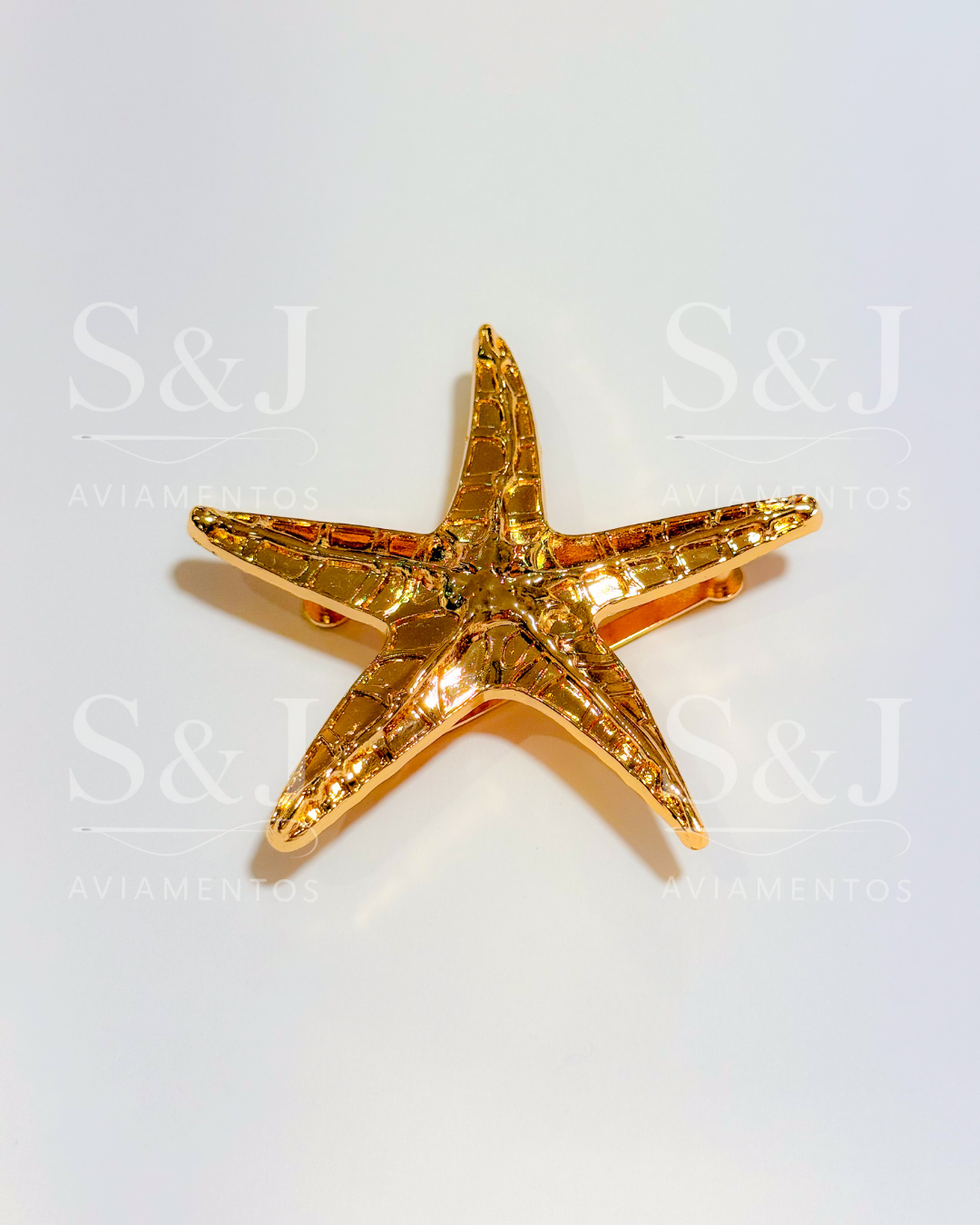 Broche Estrela-do-Mar Dourado