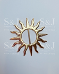 Fivela Sol Dourado