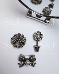 Broche Flor Vintage com Pérolas e Strass