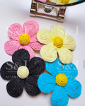 Aplique Flor de Rafia